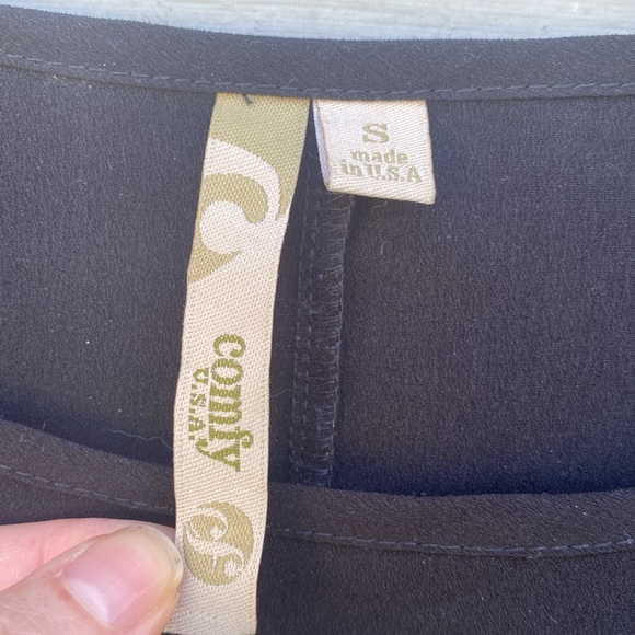 Comfy USA Black Cold Shoulder Dress - Picture 3 of 5